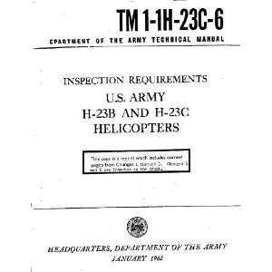   23 C Helicopter Inspection Manual OH 23) Hiller UH 12 (HTE  Books