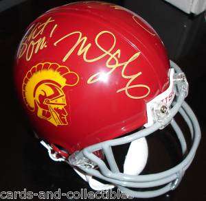 Mark Sanchez Joe McKnight Signed USC Mini Helmet Jets Autograph GAI 