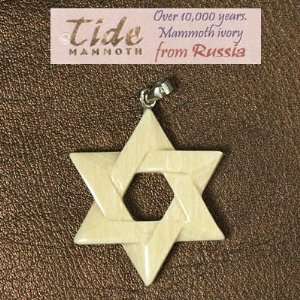  Mammoth Ivory Star of David Carving Pendant Everything 