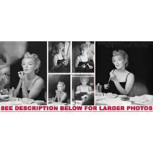  MARILYN MONROE in PRE SHOW MAKEUP CHAIR (3) RARE 8x10 FINE 