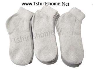 Gray Ankle Socks Fits Size 10 13  8 Pairs  