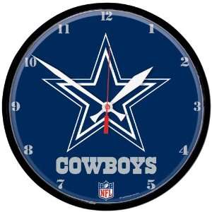  BSS   Dallas Cowboys NFL Round Wall Clock 