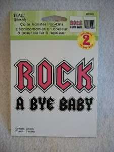 Uptown Baby Rock A Bye Baby/ Baby Girl Iron On Transfer  