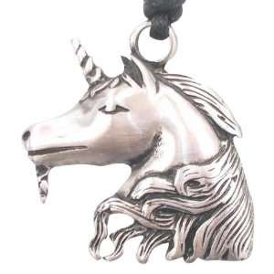 Unicorn Horse Pewter Pendant Necklace