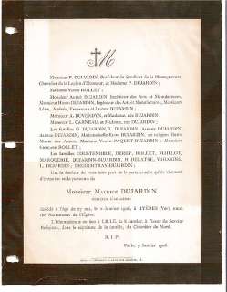 Mauricedécédé a lage de 27 ans (Mauricehas died at the age 