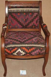   Handmade Armenian Kilim Upholstered ARMCHAIR/CHAIR CLEARANCE  