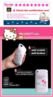 Hello Kitty jelly case cover for iPhone 3G(4 in 1)  