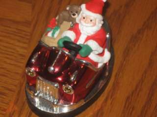 Here Comes Santa Claus Bumper Car Hallmark Christmas Ornament No box 