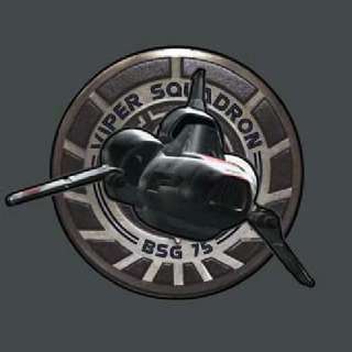 Battlestar Galactica Viper Squadron Logo T Shirt, NEW  