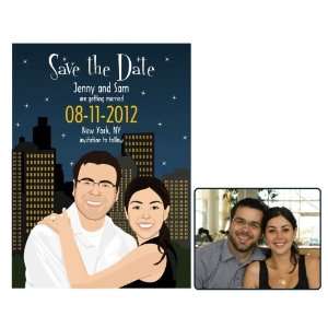  905M City Lights Save the Date Magnets