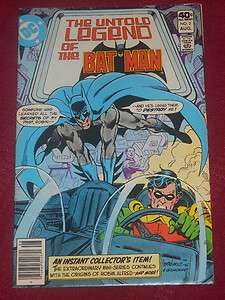 Untold Legend of the Batman # 2 VF/NM DC August 1980  