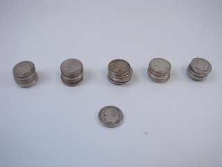 Lot 51 Silver Roosevelt Dimes Starter Coin Collection Not Scrap 4 oz 
