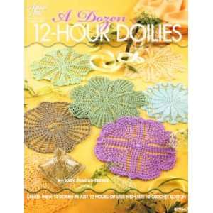  12664 BK A Dozen 12 hour Doilies Crochet Book by Annies 