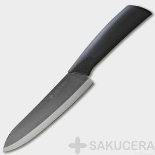 Sakucera Professional Ceramic Knife 4 + 5 + 6 Set Black Blade Chefs 