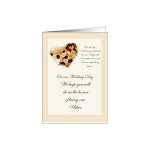  Usher Wedding Bridal Attendant Invitation Floral Antique 