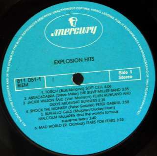 EXPLOSION   Israeli lp 1983 DIRE STRAITS SOFT CELL ROXY  