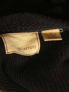 Anthropologie Guinevere black cotton chiffon bow wrap cardigan sweater 