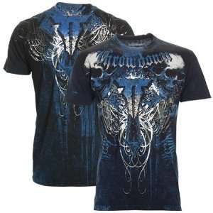  Throwdown Navy Blue Soul Collector Premium T shirt Sports 