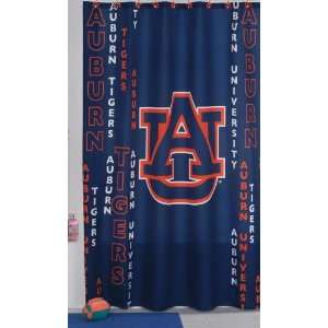  Auburn Tigers Bathroom Shower Curtain NCAA College Athletics 