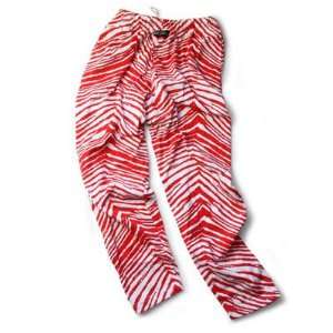  Zubaz Pants Red/White Zubaz Zebra Pants Sports 
