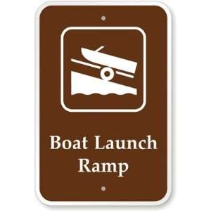  Boat Launch Ramp (with Graphic) Diamond Grade Sign, 18 x 