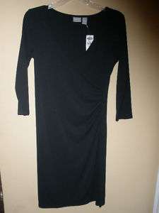 NWT Old Navy Black 3/4 Sleeve Dress S  