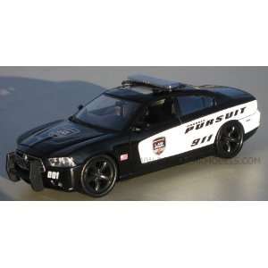  Motormax 1/24 2011 Dodge Charger Pursuit Demo Police Car 