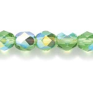   Glass Bead, Christmas Green Aurora Borealis, 150 Pack Arts, Crafts