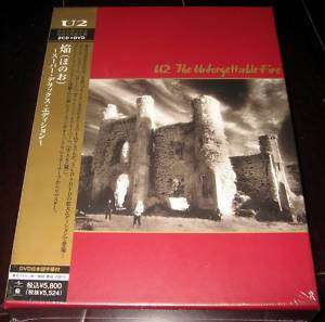 U2   The Unforgettable Fire Japan 2 CD + DVD Box Sealed  
