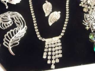 Vintage High End Jewelry Lot   Huge RHINESTONE Juliana Bogoff Whiting 