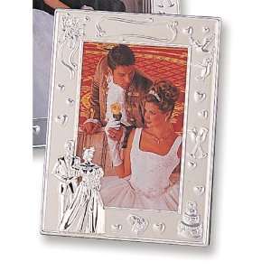  Silver plated 4x6 Wedding Photo Frame Jewelry