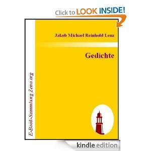Gedichte (German Edition) Jakob Michael Reinhold Lenz  
