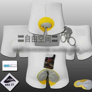   Bicycle Cycling 3D Padded Coolmax Underpants WHITE sz M XXL e48  