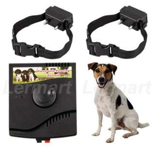 Dogs Underground Electric Shock Pet Fence Fencing Collar Waterproof 