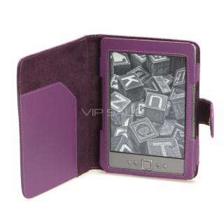   LEATHER COVER CASE FOR NEWEST  KINDLE 4 + SLIM READING LIGHT