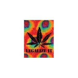 Legalize It Marijuana Tye Dye / Tie Dye Wall Hanging Tapestry 40 X 45 