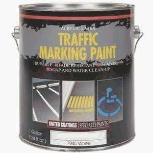   And Zone Marking Paint, WHT LATEX TRAFFIC PAINT Patio, Lawn & Garden