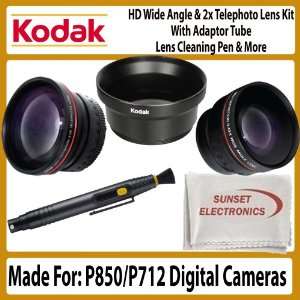 For Kodak P850 & P712 Digital Cameras Includes Necessary Adaptor Tube 