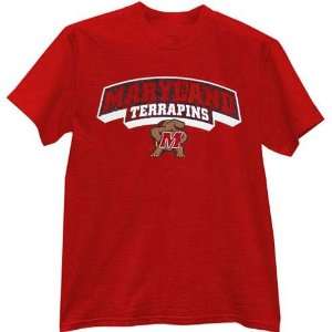  Maryland Terrapins Red Washout T shirt