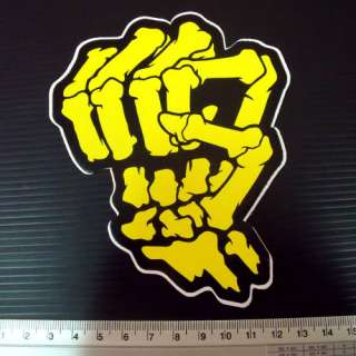 Ray Skull Bone Hand Sign Decal Sticker Sz10.5.x12.5cm  