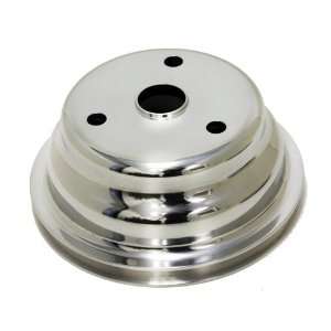  CHEVY SMALL BLOCK POLISHED ALUMINUM CRANK PULLEY   1 
