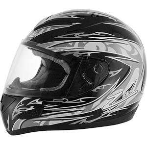  Zamp FJ 4 Graphic Helmet   Medium/Silver/Black Automotive