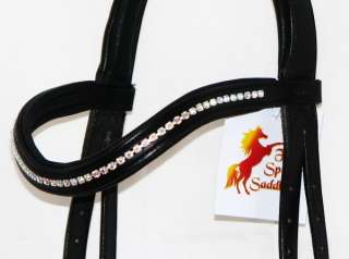 FSS CURVE SHAPE SWING Crystal Bling GERMAN Browband MADE WITH 