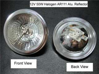 2pc 12V 50W Halogen AR111 Flood Lamp bulb Alu Reflector  