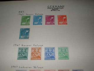 6022D ALBUM PAGES EARLY GERMANY GERMAN STATES STAMPS DEUTSCHLAND 