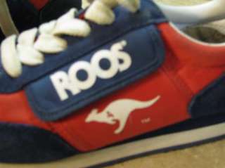 Vintage KANGAROOS ROOS Tennis Shoes W/POCKET Red 6 1/2  