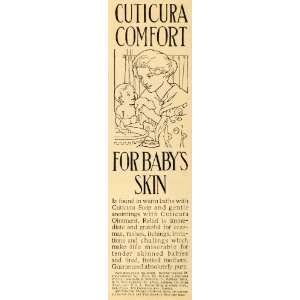   Ad Cuticura Ointment Baby Skin Comfort Rash Itch   Original Print Ad
