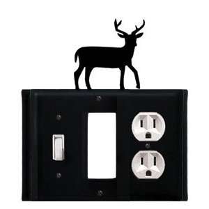   Wrought Iron EGSO 3 Deer   GFI, Switch, Outlet Cover