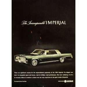  1964 Ad Chrysler Motors Corp Imperial Crown Automobile 