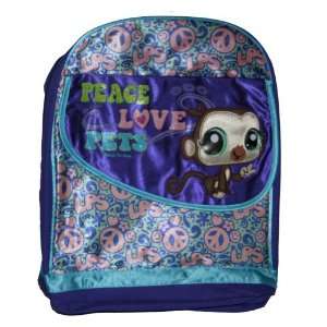  Littlest Pet Shop Monkey Peace Love & Pets Backpack girl 